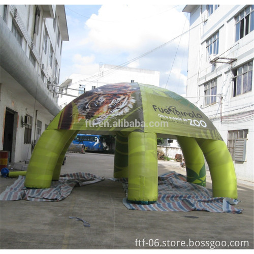 Inflatable globe tent